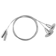 Комплект подвесов для трек. свет-ков CAB1002 (комплект 2шт), 150см, серебро 10326 Feron