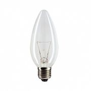 ЛОН  60Вт Е27 свеча прозр. Philips B-35 CL