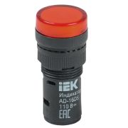 Лампа сигнальная AD16DS(LED)матрица d16мм красный  24В AC/DC ИЭК
