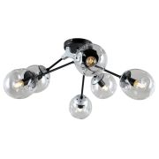 Люстра Molto P5 черный с серебром Е14*5 40W 5043-306 Rivoli