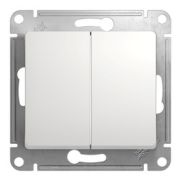 Переключатель проходной  с/п 2кл  мех. белый  Glossa GSL000165  SE