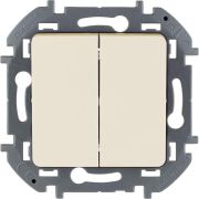 Выключатель 2кл (мех) сл.кость INSPIRIA Legrand 673621