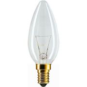 ЛОН  40Вт Е14 свеча прозрачная Philips B-35 CL