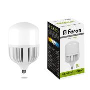 Лампа LED-HP  60Вт Т120 4000K E27-E40 230В LB-65 FERON 25821