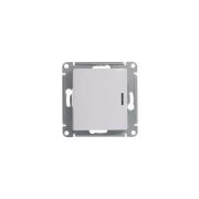 Переключатель  с/п 1кл  мех. белый  Glossa  GSL000163  SE