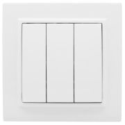 Выключатель  с/п  3кл белый 10А «Минск» EKF Basic