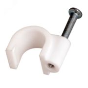 Скоба для провода круглая D 8мм ( 50шт) Rexant 07-4008