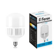 Лампа LED-HP  70Вт Т120 6400K E27-E40 230В LB-65 FERON 25783