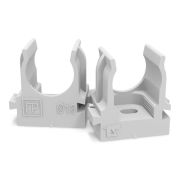 Держатель с защелкой  D16мм ДЛЯ МОНТАЖНОГО ПИСТОЛЕТА серый (100шт/уп) PR13.0119 Промрукав