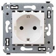 Розетка в стену, 2P+E, с з/ш, «Avanti», «Белое облако» | 4400003 | DKC