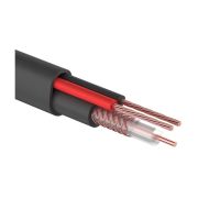 Кабель видеонаблюдения КВК-П 2+2х0,5мм (Cu/Cu) черный PROCONNECT