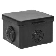 Коробка распаячная о/п   65х65х50мм IP54 чёрная (4 мембр.ввода) КМР-030-036 EKF