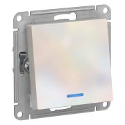 Переключатель  с/п  1кл с подсв. (мех) жемчуг сх. 6 10АХ AtlasDesign  ATN000463  SE