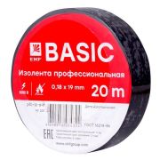 Изолента 0,18х19 мм черная 20 метров ЭКФ