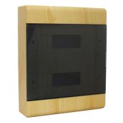 Корпус пластиковый навесной 24мод IP40 (370х302х95мм) сосна с прозр.дв. (Рувинил) 68324-27М