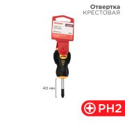 Отвертка крестовая PH 2 x 40 мм, двухкомпонентная рукоятка Rexant (12-4730)