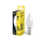 Лампа LED  9Вт E14 свеча C35 3000К 230В ECO IEK