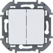 Выключатель 2кл (мех) белый INSPIRIA Legrand 673620