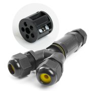 Соединитель-коннектор для проводов 3-контактный IP68 3 ввода d=6-9мм 150х73х30мм LD522/LD529 STEKKER