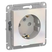 Розетка  с/п  1п  с з/к со шторками, 16А, (мех) жемчуг AtlasDesign ATN000445  SE
