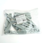 Держатель кабеля  односторонний для прямого монтажа серый ДКО-2 (20шт/уп) PMHR1G STEKKER