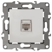 Розетка с/п компьютерная  RJ45 (мех)  белый IP20 12-3107-01 ЭРА12  Б0014723
