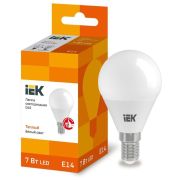 Лампа LED  7 Вт E14 шар G45 3000К 230В ECO ИЭК