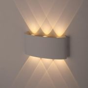Светильник LED настенный (подсветка) 6х1Вт белый IP54 WL12 WH ЭРА