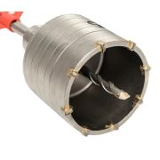 Коронка 68мм по бетону буровая с оснасткой TCT-68 М22 SDS-plus EKF Master
