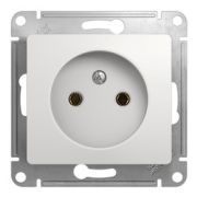 Розетка  с/п 1м  б/з  мех.  белый Glossa  GSL000141  SE