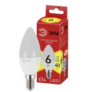 Лампа LED  6Вт E14 свеча B35-6W-827-E14 R 230В Б0052383 ЭРА