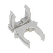 Держатель с защелкой  D32мм ДЛЯ МОНТАЖНОГО ПИСТОЛЕТА серый (50шт/уп) 28-0432-1  REXANT