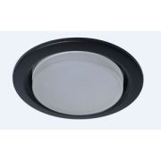 Светильник под GX53 встраиваемый круг чёрный матовый 15Вт KL35 SBK (к) ЭРА