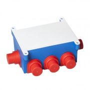 Коробка распаячная с/п 118х76х60мм IP40 для заливки в бетон (8 вводов) 10134