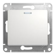 Выключатель  с/п 1кл  с подсв. мех. белый Glossa GSL000113  SE
