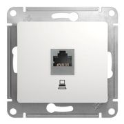 Розетка  с/п компьютерная  RJ45 кат.5Е  мех. белый  Glossa  GSL000181К  SE