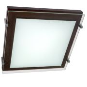 Светильник «Полесье» 300х300 НББ 09-2х40-001 М94  белый/венге/хром ИУ