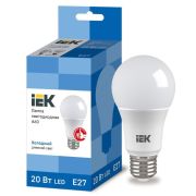 Лампа LED  20Вт A60 шар 6500К E27 IEK
