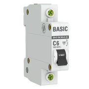 Автоматический выключатель ВА 47-29,  1P   6А (C) 4,5kA  BASIC  EKF