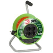 Удлинитель 30м 4 места с/з на пласт.катушке ПВС 3х1 (RP-4e-3х1.0-30m) ЭРА