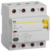 УЗО ВД1-63 4п 63А 100мА тип А ИЭК