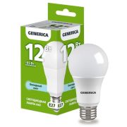 Лампа LED  12Вт A60 груша 6500К E27 230В GENERICA