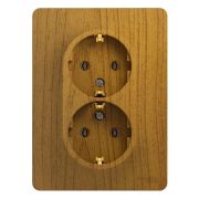 Розетка  с/п  2м с з/к  16А IP20  в сборе  дуб Glossa GSL000524  SE