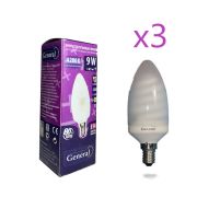 Лампа энергосберегающая  9 Вт Е14 свеча GC 4200 GENERAL 7041