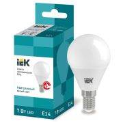 Лампа LED  7 Вт E14 шар G45 4000К 230В ECO ИЭК