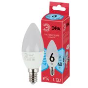 Лампа LED  6Вт E14 свеча B35-6W-840-E14 R 230В Б0051057 ЭРА