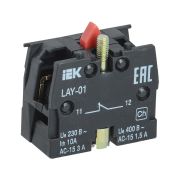 Контактный блок 1р для серии LAY5 (красный) BDK11 ИЭК
