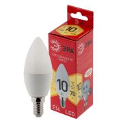 Лампа LED 10Вт E14 свеча B35-10W-827-E14 R 230В ЭРА Б0049641