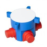 Коробка установочная с/п D70x72мм для заливки в бетон (4 ввода) 10135