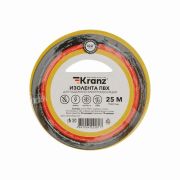Изолента ПВХ KRANZ 19мм х 25м желтая